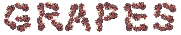 Winogrona, alfabet — Zdjęcie stockowe