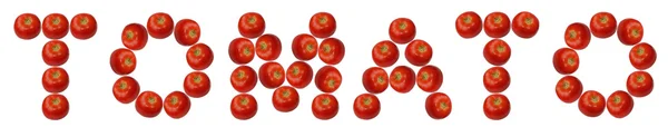 Tomate, alfabeto — Fotografia de Stock