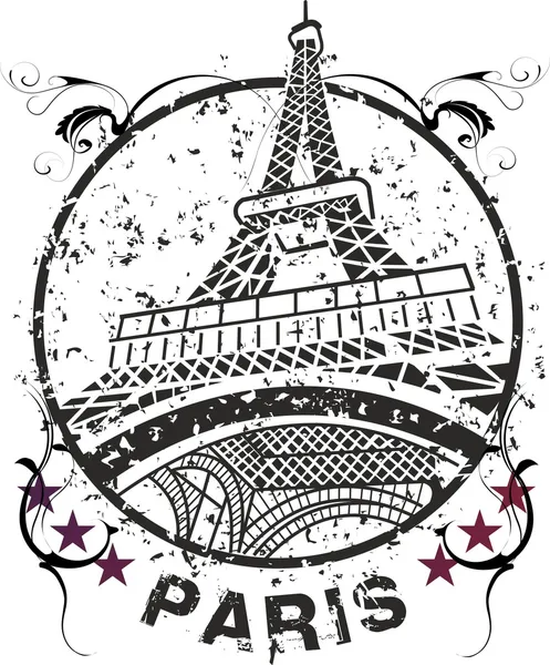 Tour Eiffel de Paris — Image vectorielle