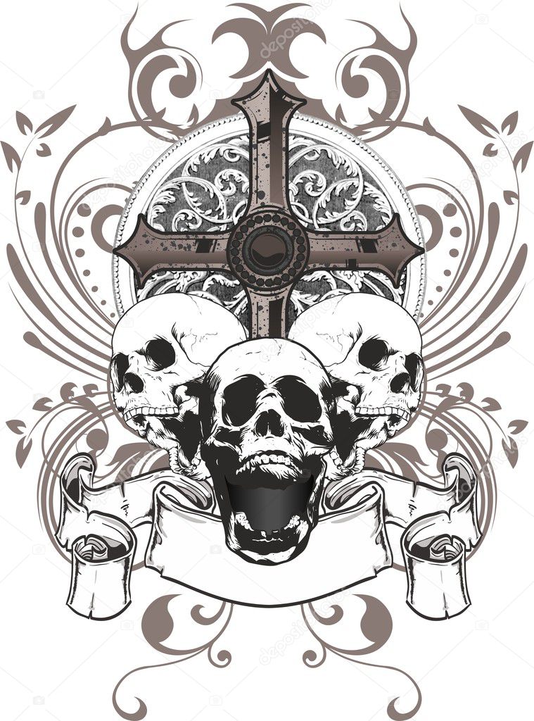 Skull cross