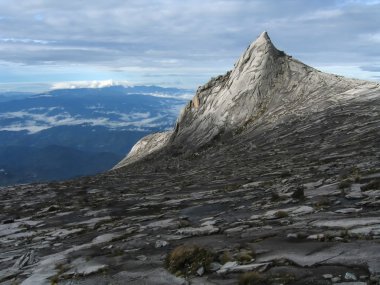 South Peak on Mount Kinabalu, tallest mountain in South East Asia clipart