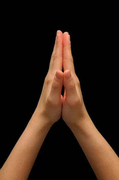 Χειρονομία που χρησιμοποιείται κατά τη διάρκεια προσευχής — Φωτογραφία Αρχείου
