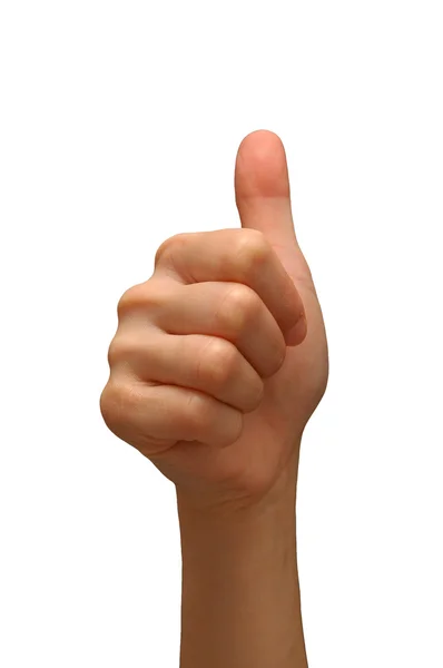 Stock image Thumbs up hand signal