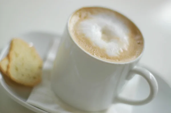 Stock image Cup of coffee at breakfast table