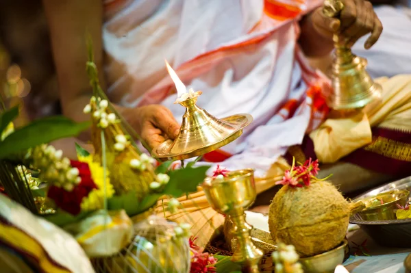 Cerimonia nuziale indiana indù — Foto Stock