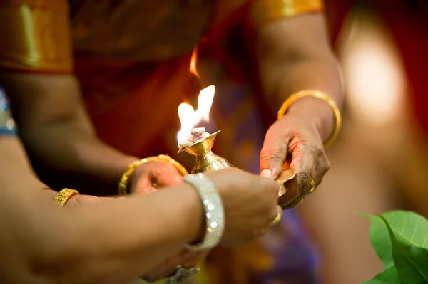 Індійська індуські весільної церемонії — стокове фото