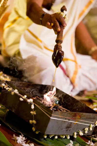 Hindu Hindistan düğün töreni — Stok fotoğraf