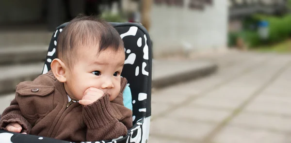 Sex månader gamla söder Asien kinesisk flicka — Stockfoto