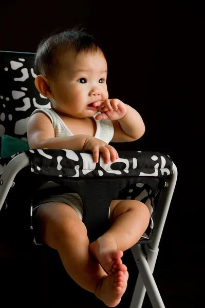 Sex månader gamla söder Asien kinesisk flicka — Stockfoto