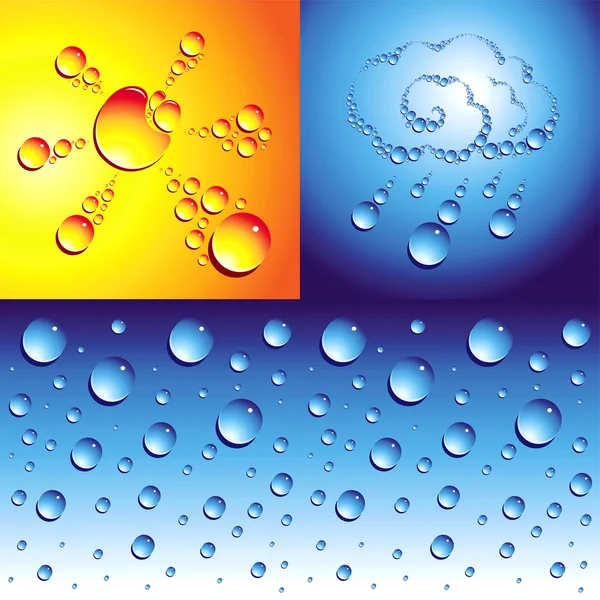 stock vector Drops water