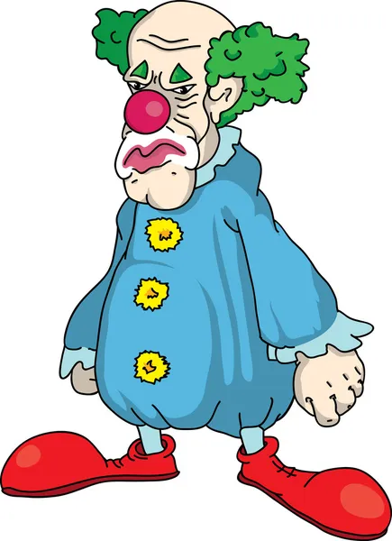 Сумний клоун — стоковий вектор