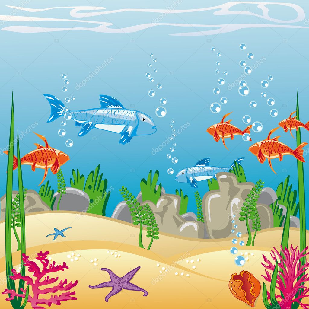 Underwater Stock Vector Image by ©m.roboloco #6341397