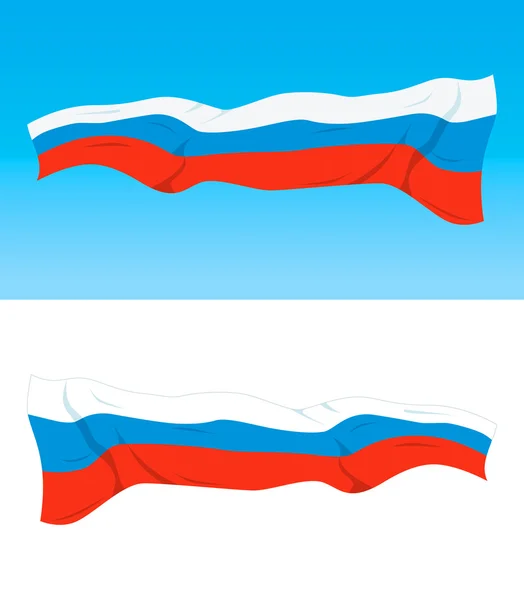 Russische Flagge — Stockvektor
