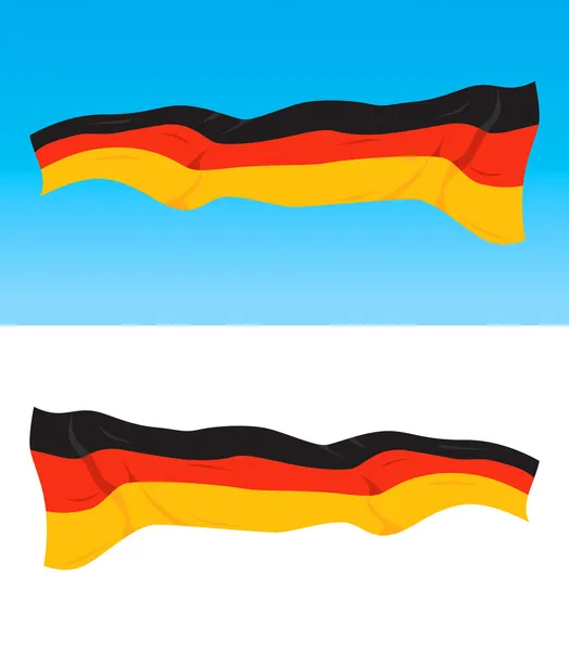 Német zászló — Stock Vector