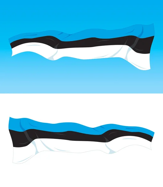 Bandera de Estonia — Vector de stock
