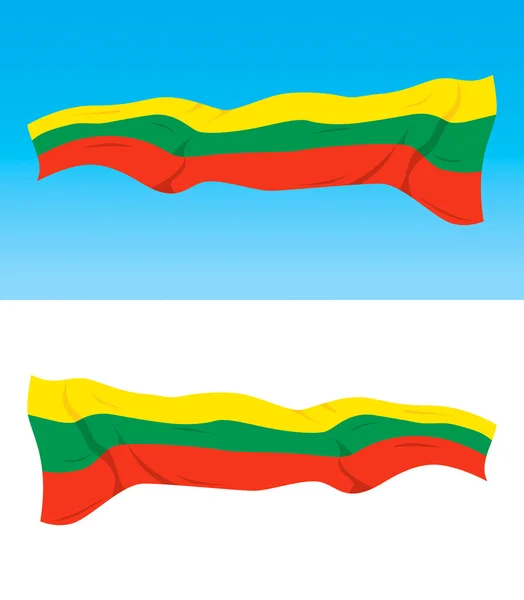 立陶宛的国旗 — Stock vektor