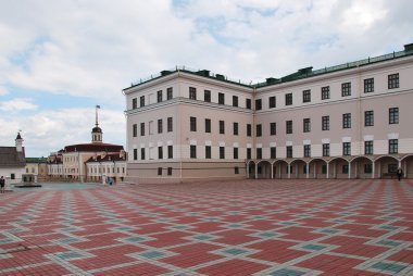 öğrenci okul ve silah court yard