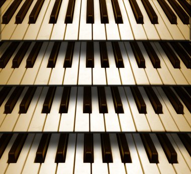 Background music piano keyboard clipart