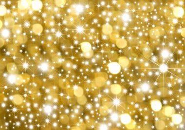 Background gold and stars clipart