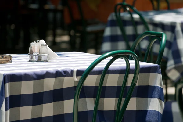 stock image Table in a street cafe