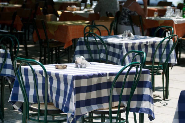 stock image Table in a street cafe