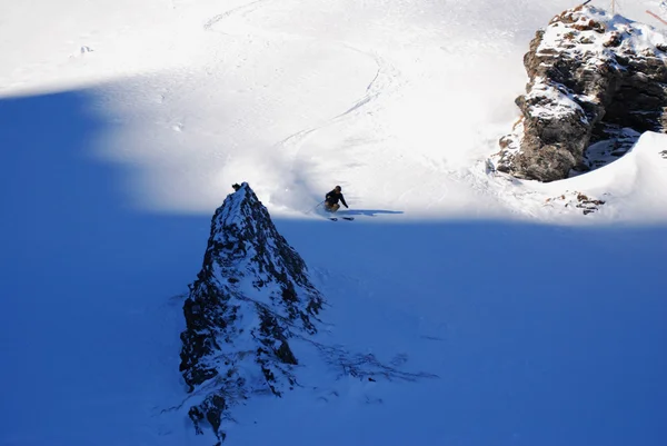 Freeride esquiador 2 — Foto de Stock