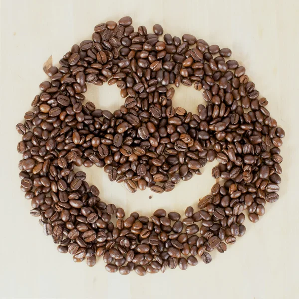 Smiley-Kaffee — Stockfoto