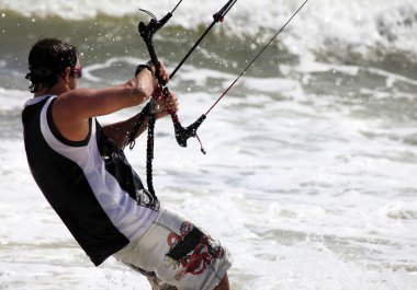 kitesurfer eylem