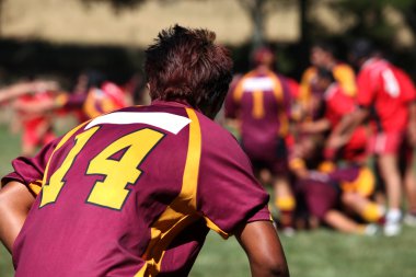 Rugby player içinde hareket