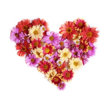 Heart from flowers clipart