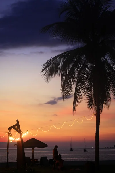 Ночной пляж — стоковое фото