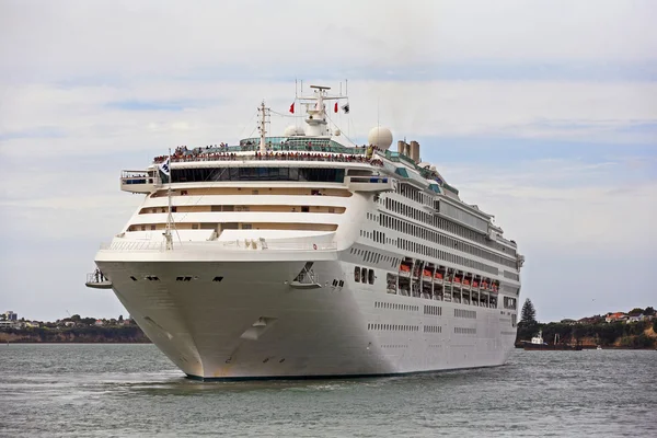 stock image Luxury white cruise ship