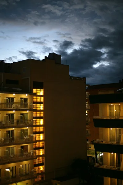 Gece otel — Stok fotoğraf