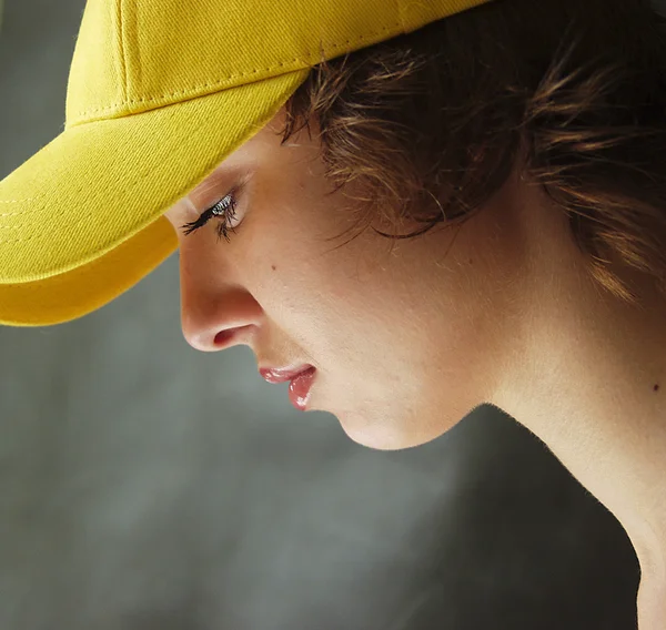 Girl in a cap - 4 — Stock Photo, Image