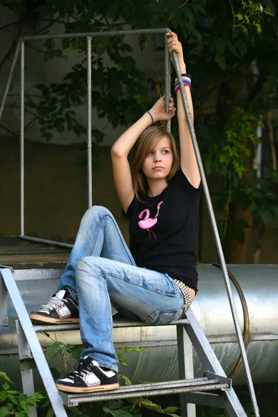 Rapariga triste — Fotografia de Stock