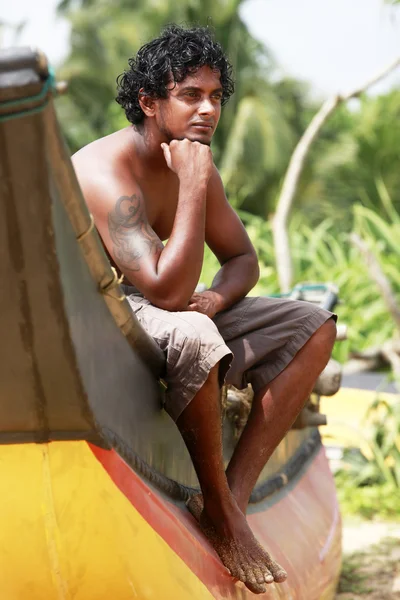 Sri lanka o homem — Fotografia de Stock