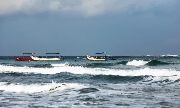 Boats in the ocean — Stok fotoğraf