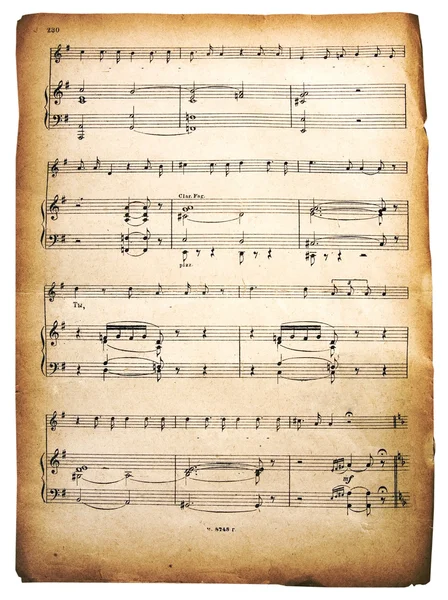 Muzyczne strony notatek — Zdjęcie stockowe