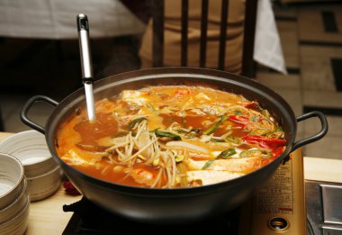 Korean soup clipart