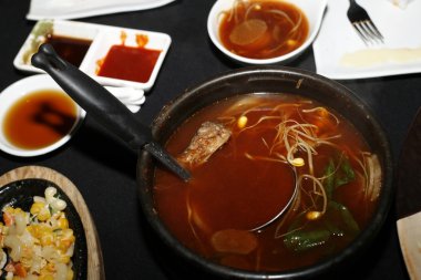 Korean soup clipart