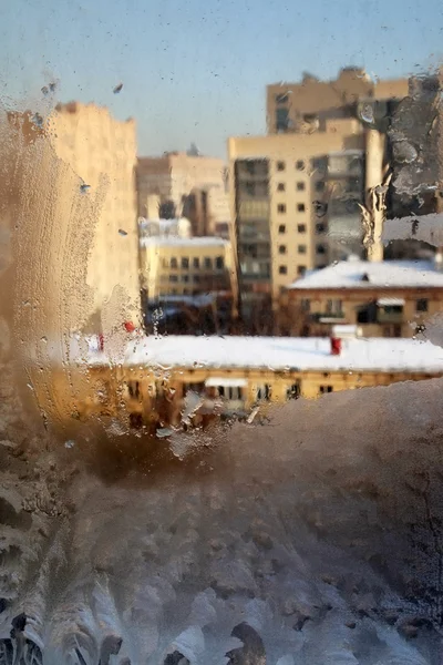 Заморожені вікно — стокове фото
