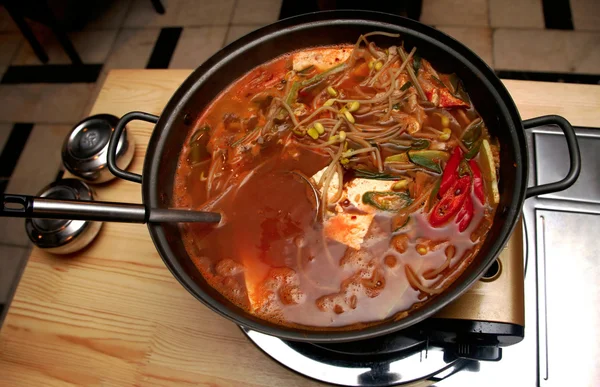 Korean soup — Stock Photo, Image