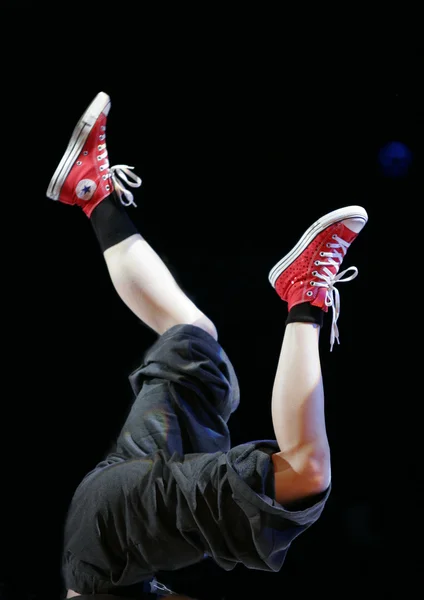Chaussures de gymnastique rouge — Photo