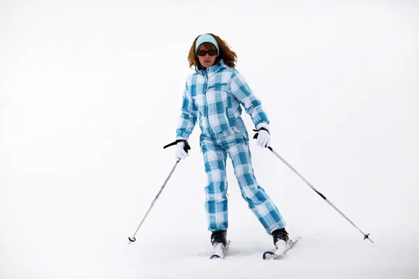 Chica esquiadora —  Fotos de Stock