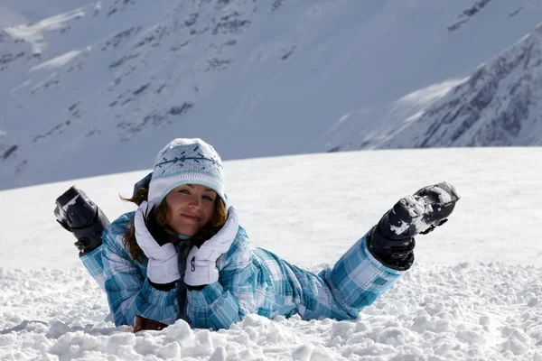 스키 소녀 — 스톡 사진