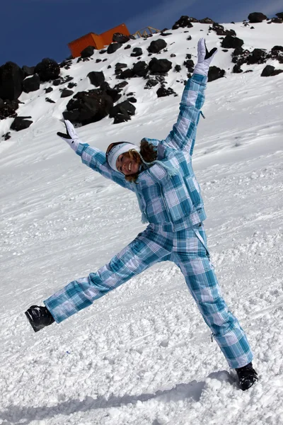 Skier girl — Stock Photo, Image