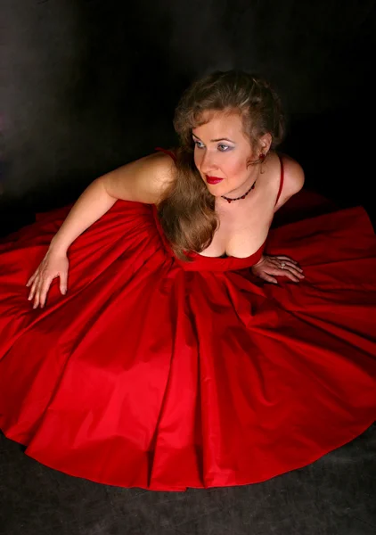 赤いドレス — ストック写真