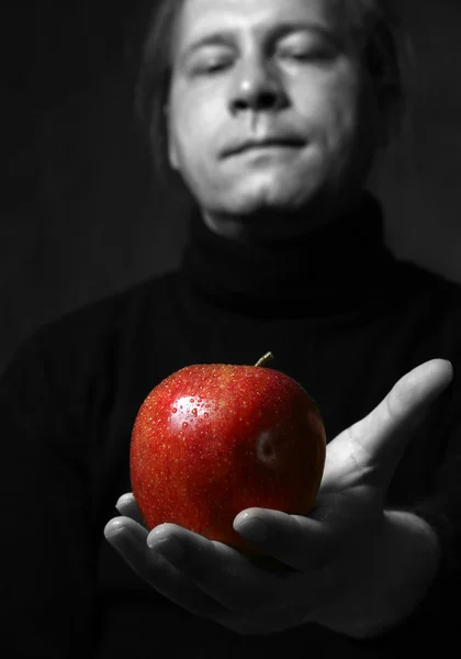 Mokre jabłko — Zdjęcie stockowe