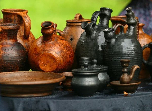Pots from clay — Stock Photo, Image