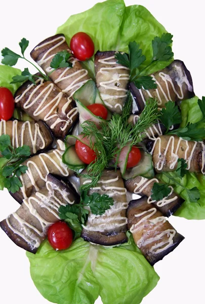Салат з баклажанів — стокове фото
